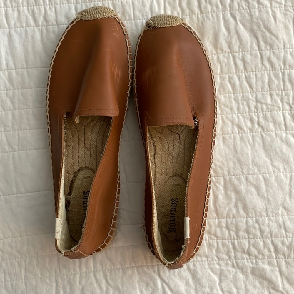 Soludos tan leather espadrilles